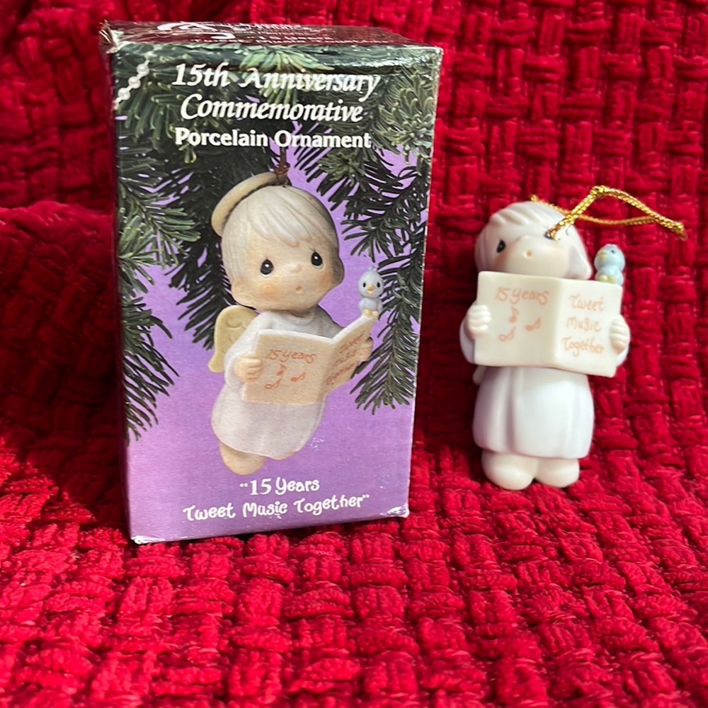 Precious Moments “15 Years Tweet Music Together” Commemorative Ornament